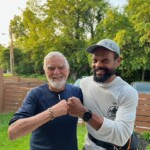 Hiker Melvin with host Gary
